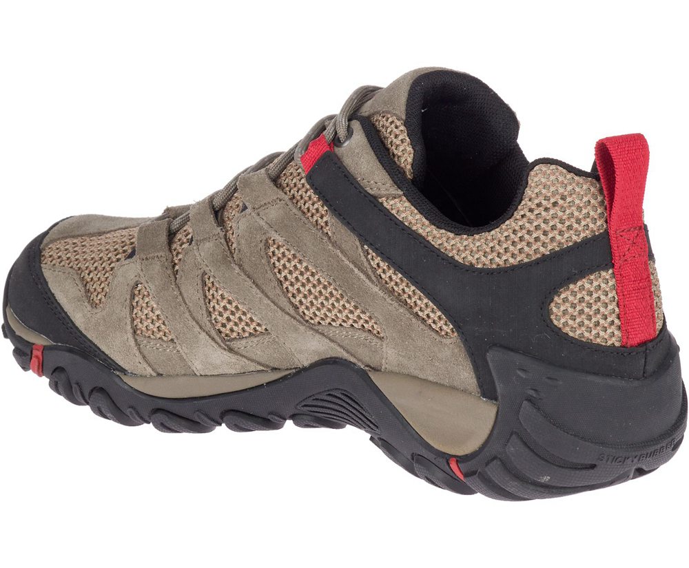 Buty Sportowe Merrell Męskie Brązowe - Alverstone Waterproof - 935617-GJF